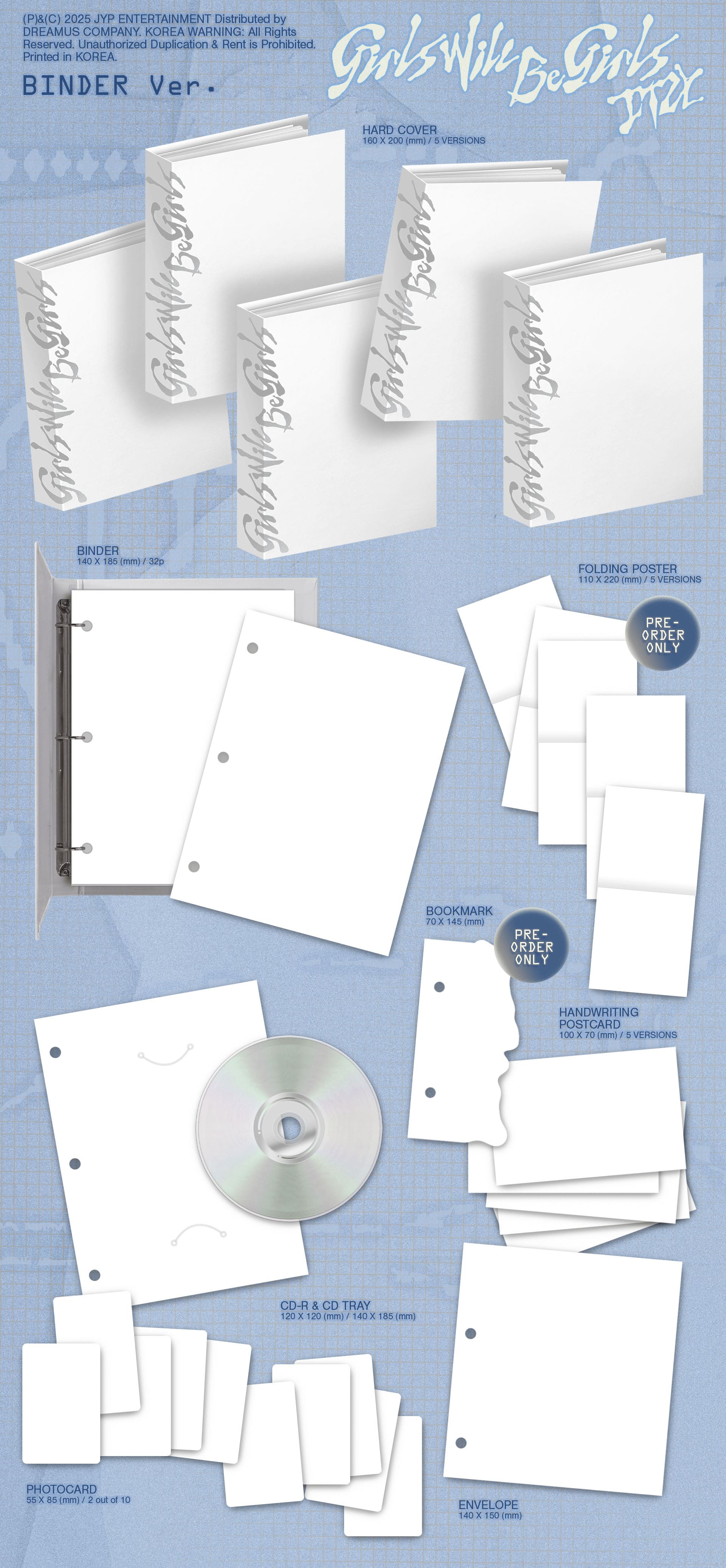 *APPLE MUSIC BENEFIT* ITZY [Girls Will Be Girls] (Photobook Ver. / Box Ver. / Folder Ver / Binder Ver. / POCA ALBUM Ver)) - Image 7