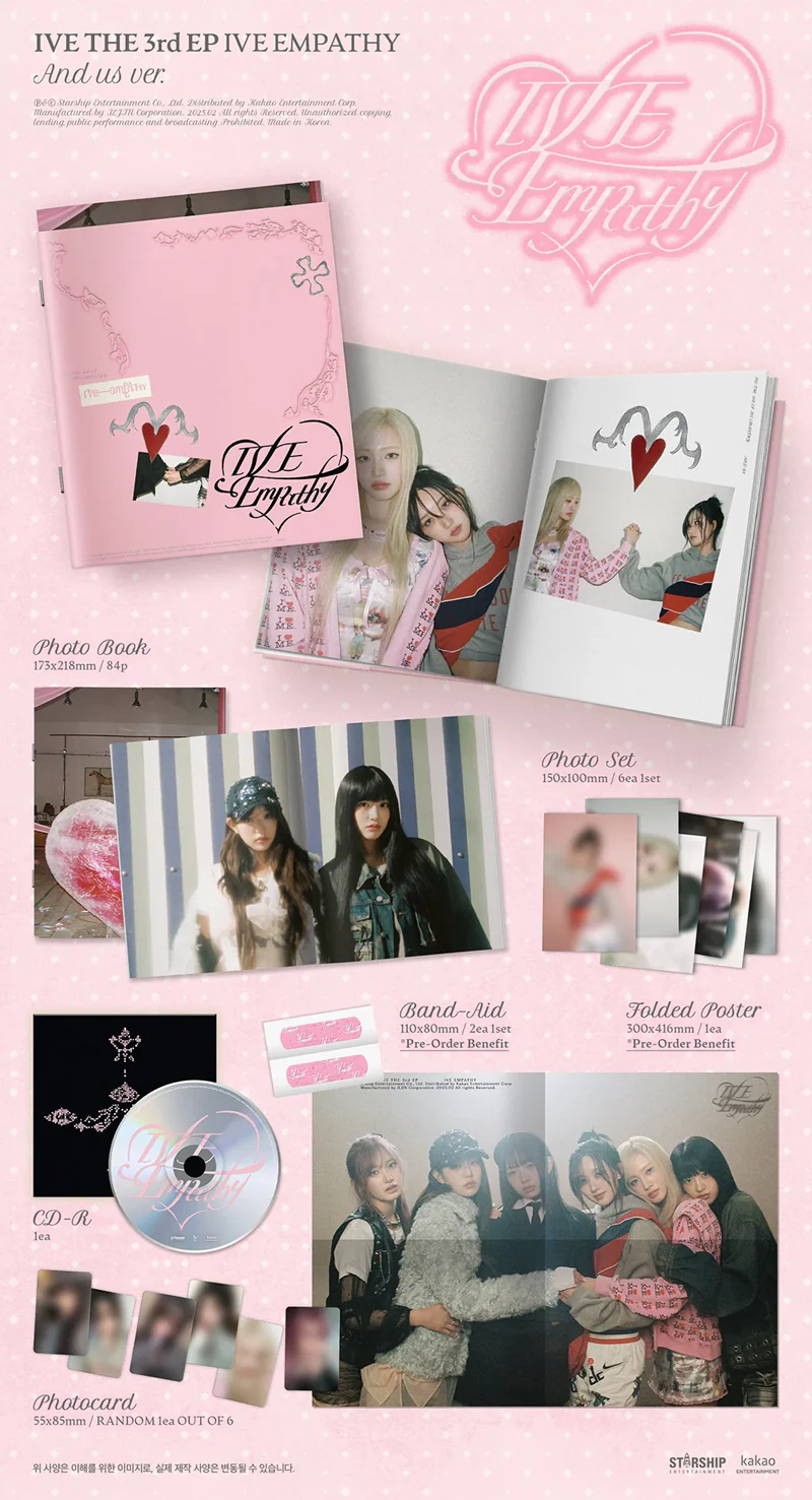 *STARSHIP SQUARE POB* IVE 3rd EP Album [IVE EMPATHY] (You Ver / Me Ver / And Us Ver / LOVED IVE - Limited Ver.) - Image 3