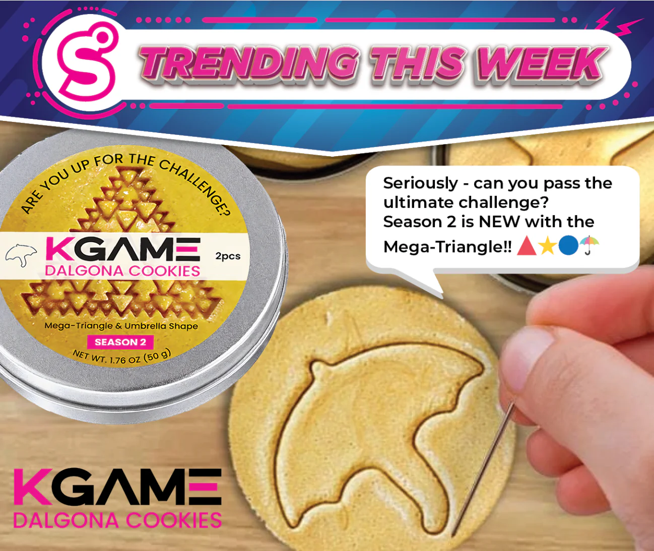 KGAME Dalgona Cookies Mega Triangle & Umbrella - Squid Game: Season 2 - Image 8