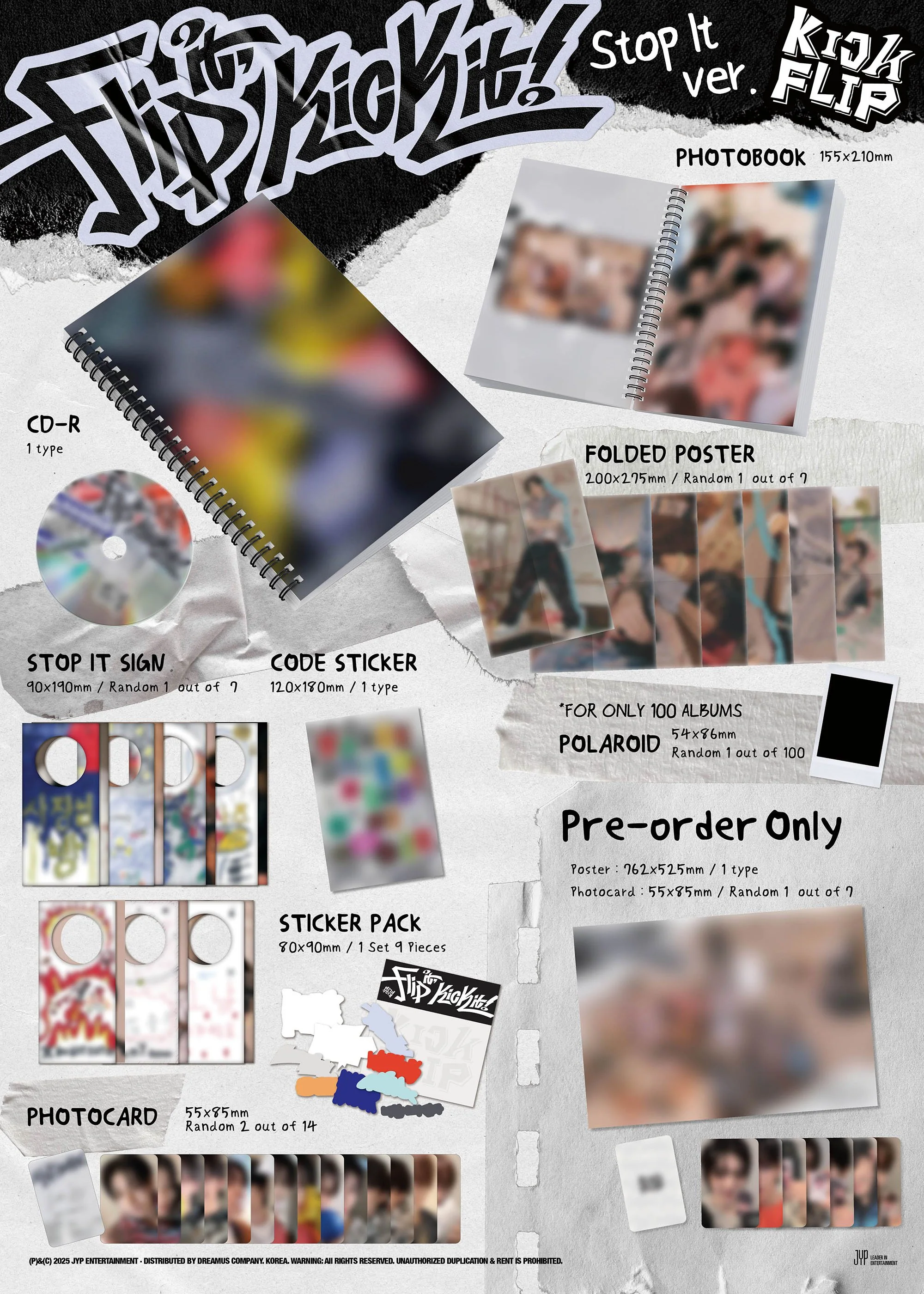 *BDM Fan Meet 2.15.25* [KickFlip] - 1st Mini Album [Flip it, Kick it!] (On Board Ver. / Stop it Ver.) - Image 4