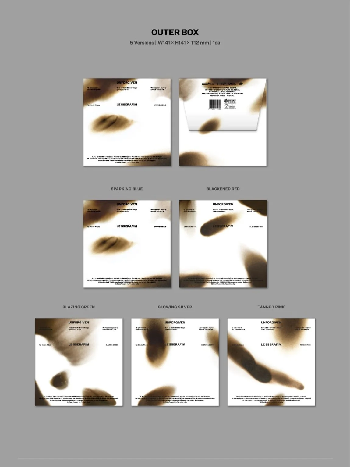LE SSERAFIM 1st Studio Album [UNFORGIVEN] (COMPACT ver.) - Image 3