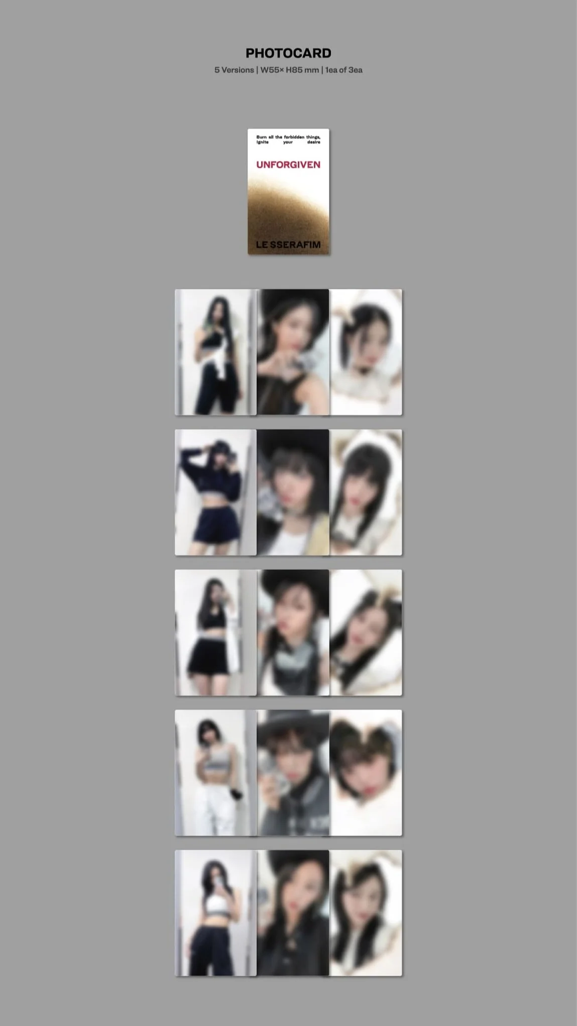 LE SSERAFIM 1st Studio Album [UNFORGIVEN] (COMPACT ver.) - Image 6