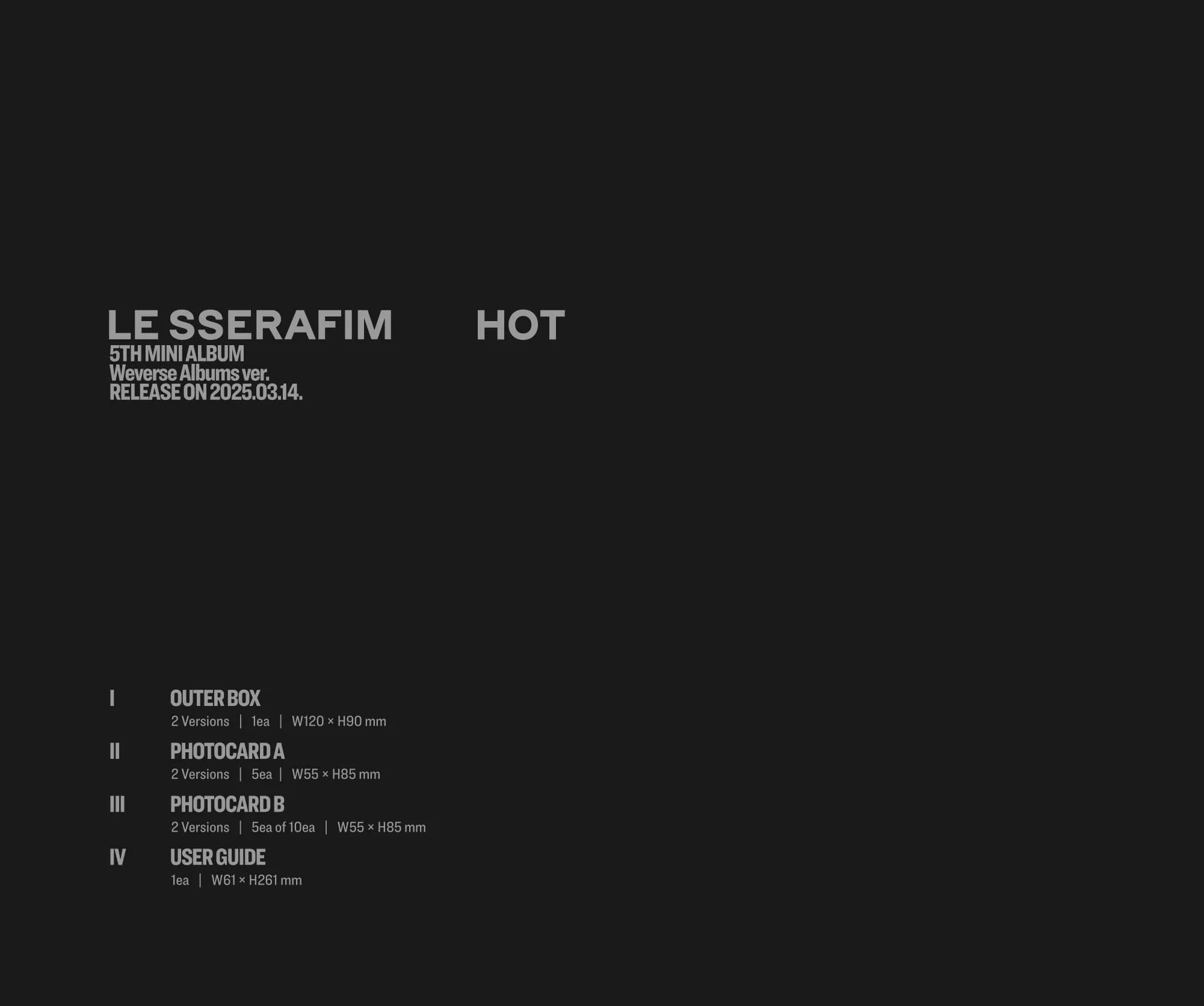 LE SSERAFIM - 5th Mini Album [HOT] (All Versions) - Image 8
