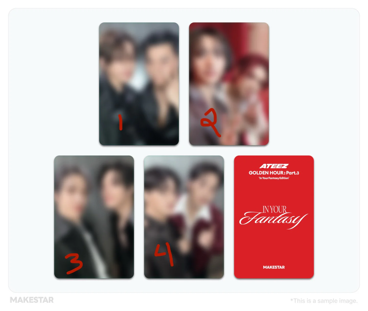 *MAKESTAR 1.0* ATEEZ - GOLDEN HOUR : PART.3 IN YOUR FANTASY EDITION FANTASY VER (LIMITED EDITION) - Image 4