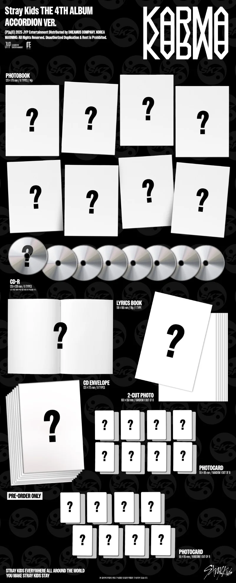*FANS BENEFIT* Stray Kids 4th Full Album [KARMA] (ACCORDION Ver.) - Image 2
