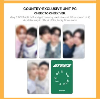 *MAKESTAR LD IN NORTH AMERICA* ATEEZ 12TH MINI ALBUM [GOLDEN HOUR : Part.3](POCAALBUM) Mexico Exclusive - Image 3