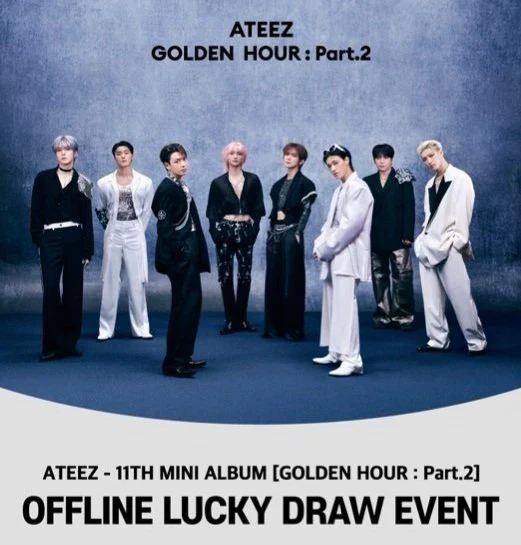 *MUSICART LUCKY DRAW LD* ATEEZ - GOLDEN HOUR : PART.2 11TH MINI ALBUM DIGIPACK - Image 5