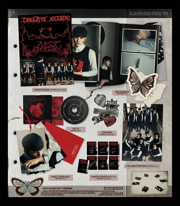 [NCT DREAM] 5th Mini Album [DREAM( )SCAPE] (Photobook Ver.) (icantfeelanything Ver. / Smoothie Ver.) - Image 3