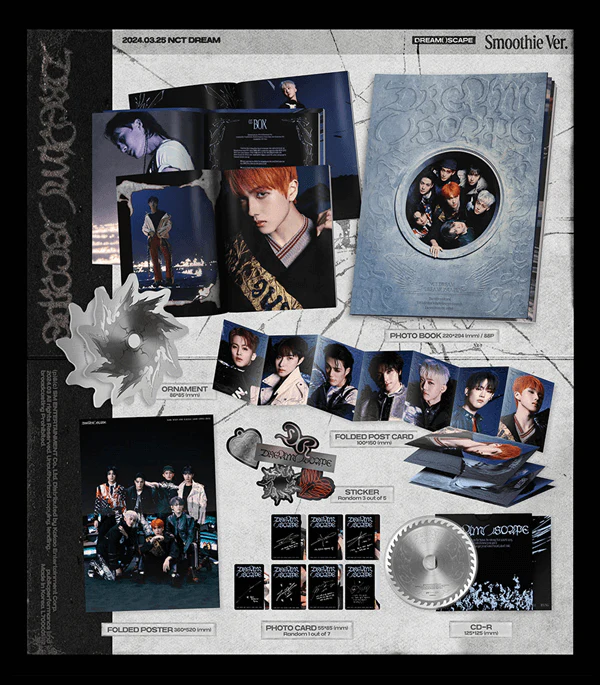 [NCT DREAM] 5th Mini Album [DREAM( )SCAPE] (Photobook Ver.) (icantfeelanything Ver. / Smoothie Ver.) - Image 4