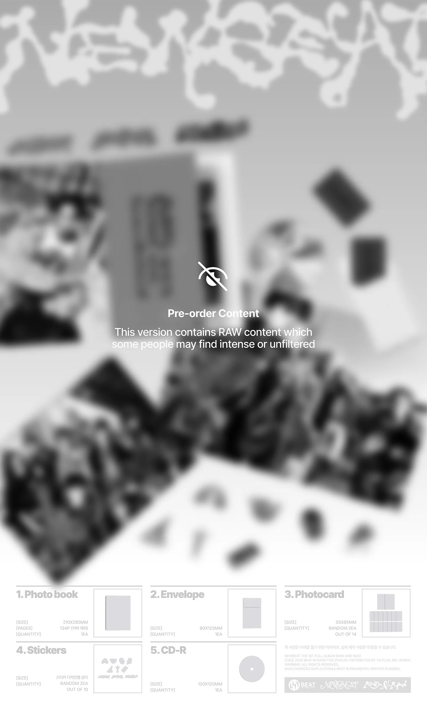 NEWBEAT 1ST FULL ALBUM [RAW AND RAD] - Image 3