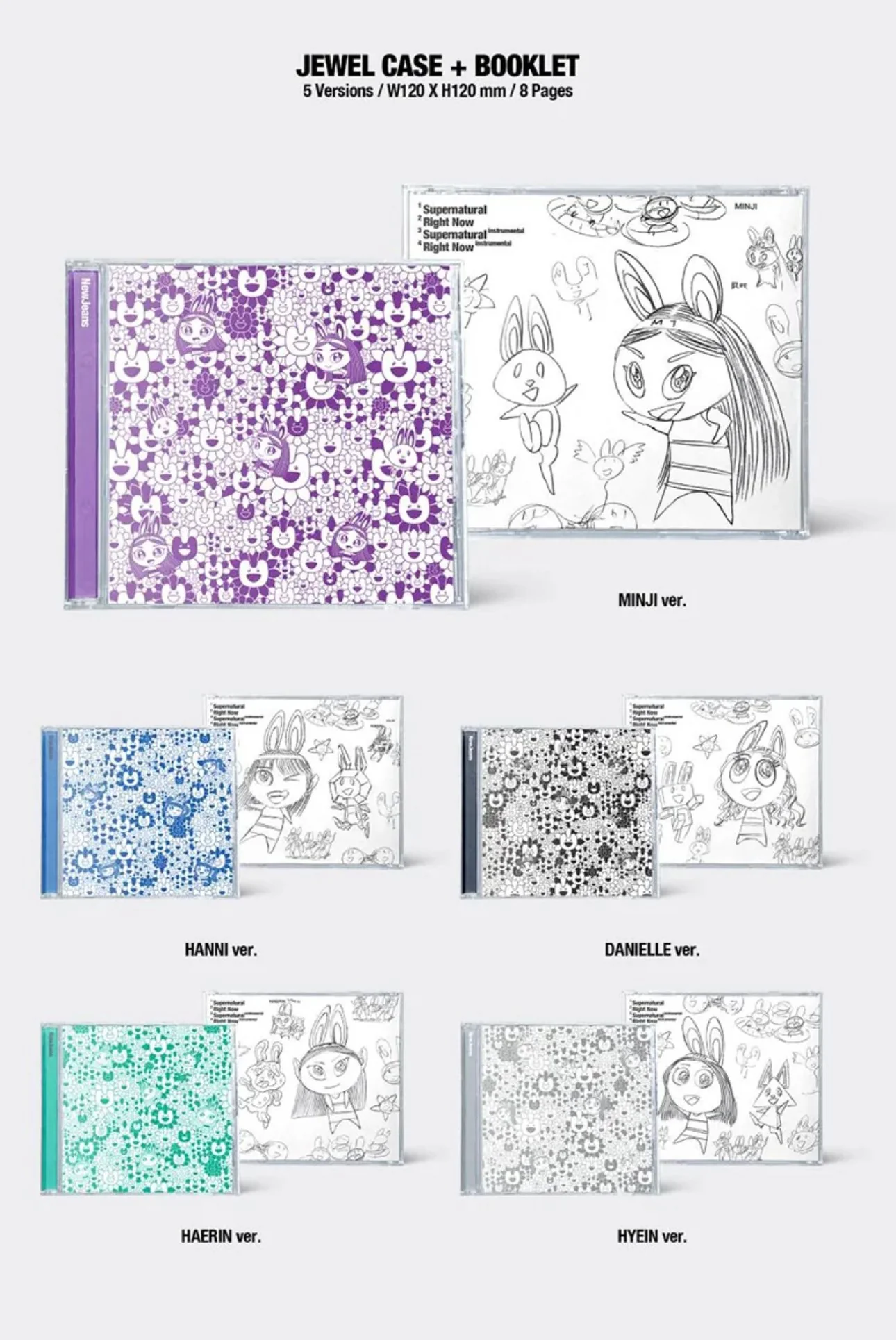 NewJeans - Double Single [Supernatural] (NJ X MURAKAMI Cross Bag Ver.) - Image 6