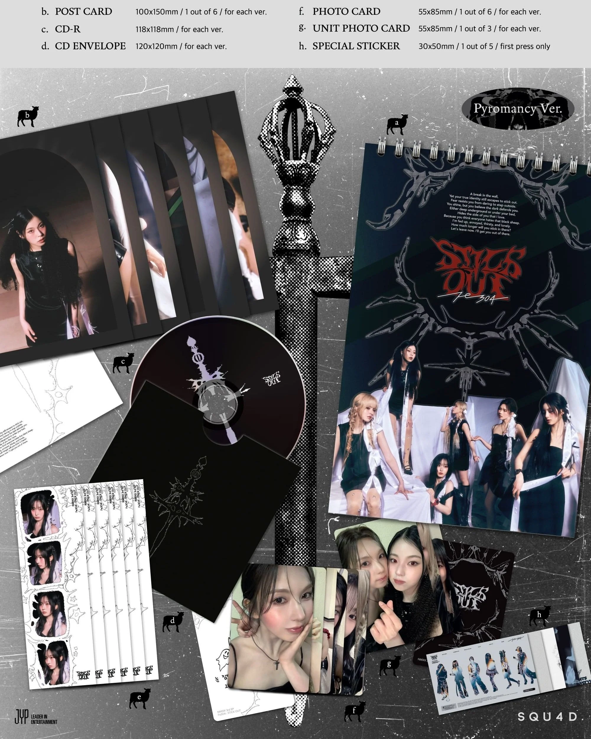 [NMIXX] 3rd Mini Album [Fe3O4: STICK OUT] (Nephelomancy Ver. / Pyromancy Ver.) - Image 3