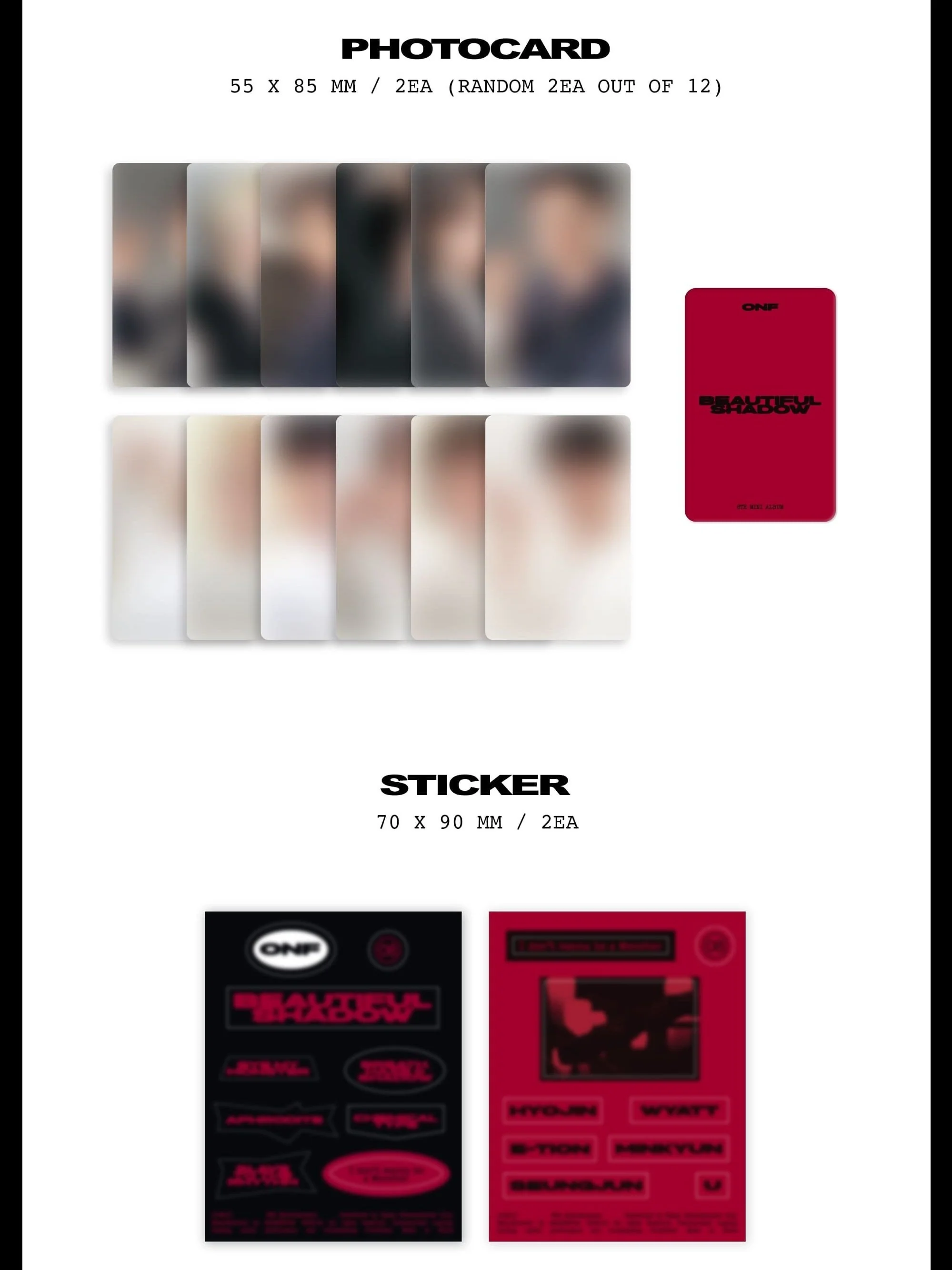 [ONF] 8th Mini Album [BEAUTIFUL SHADOW] (POCA Ver.) - Image 4