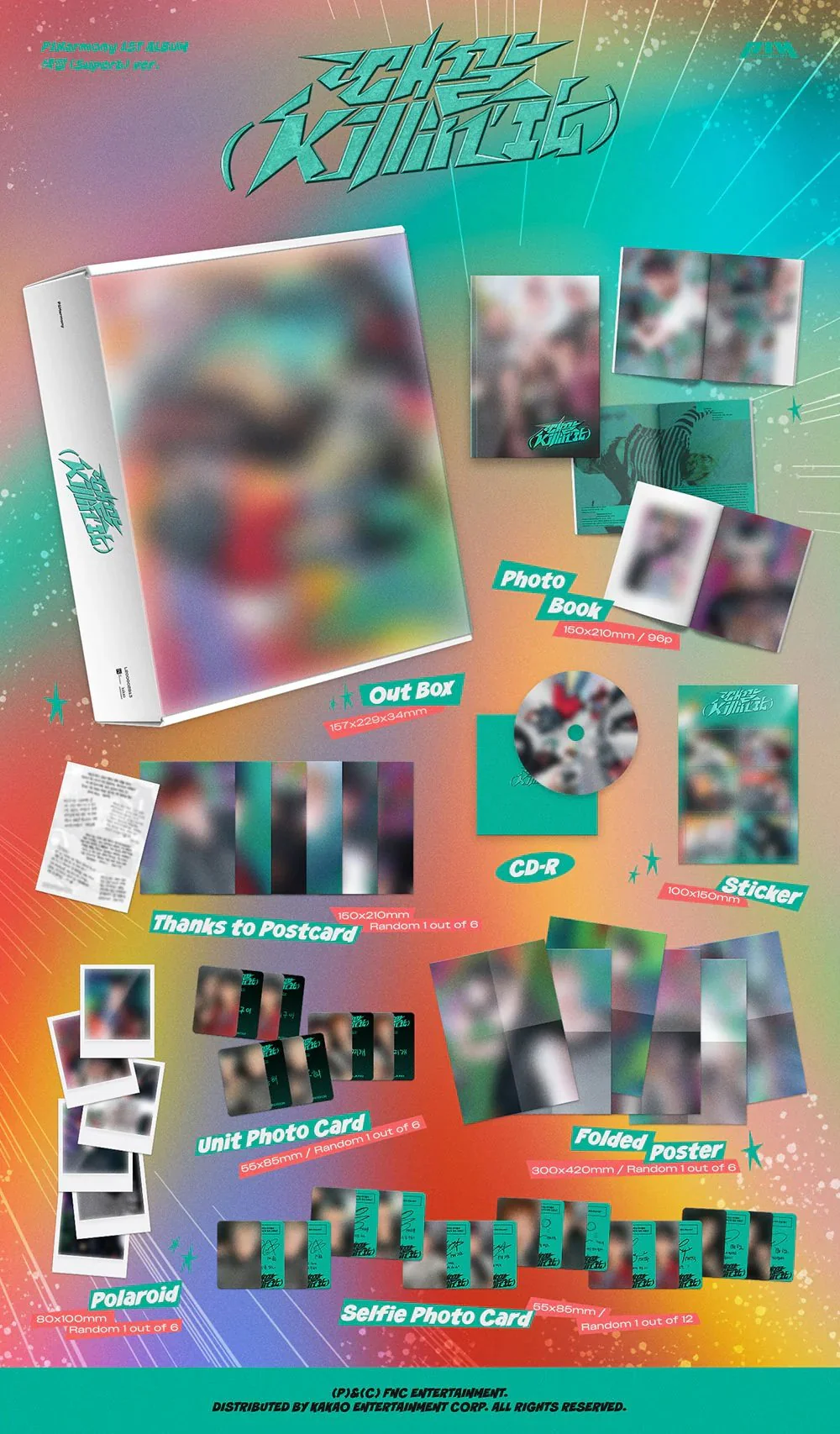 P1Harmony 1st Full Album [때깔 (Killin' It)] (때깔 (Killin' It) Ver. / 색깔 (Superb) Ver.) - Image 3