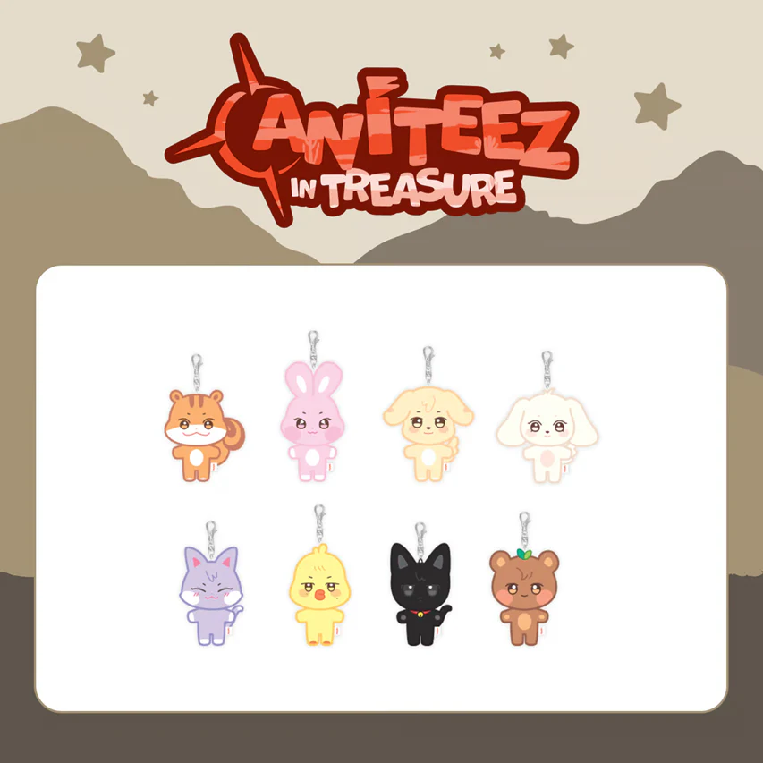[ATEEZ x ANITEEZ in TREASURE] PLUSH KEY RING
