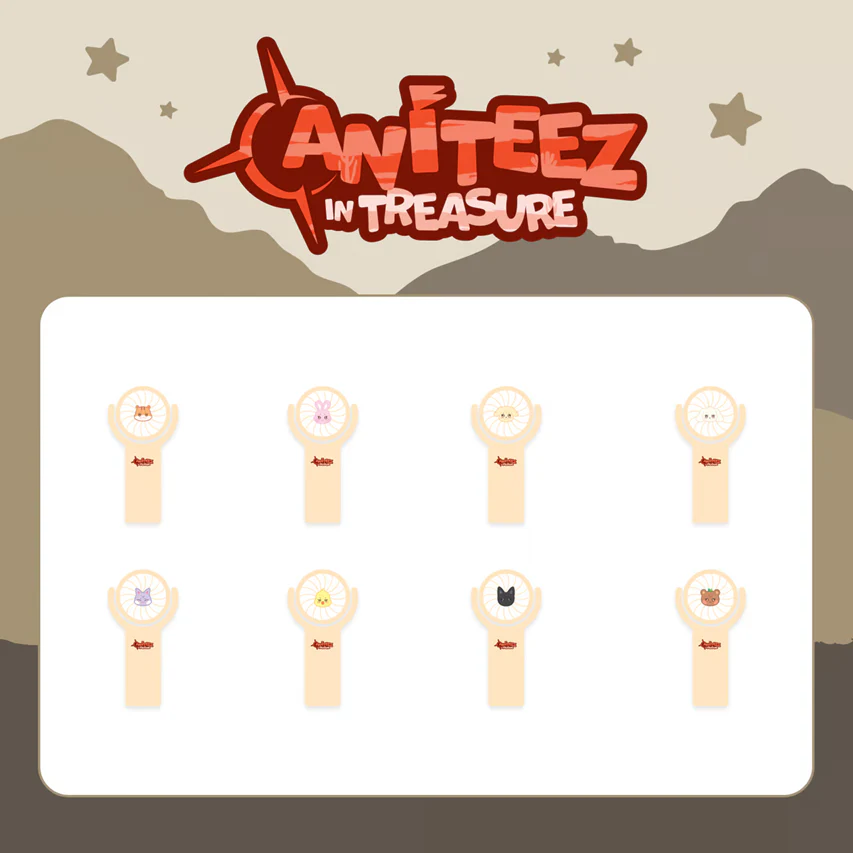 [ATEEZ x ANITEEZ in TREASURE] OFFICIAL MD MINI FAN