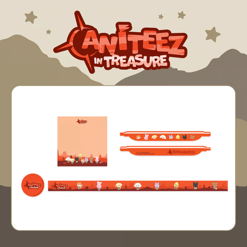 [ATEEZ x ANITEEZ in TREASURE] OFFICIAL MD STATIONARY SET