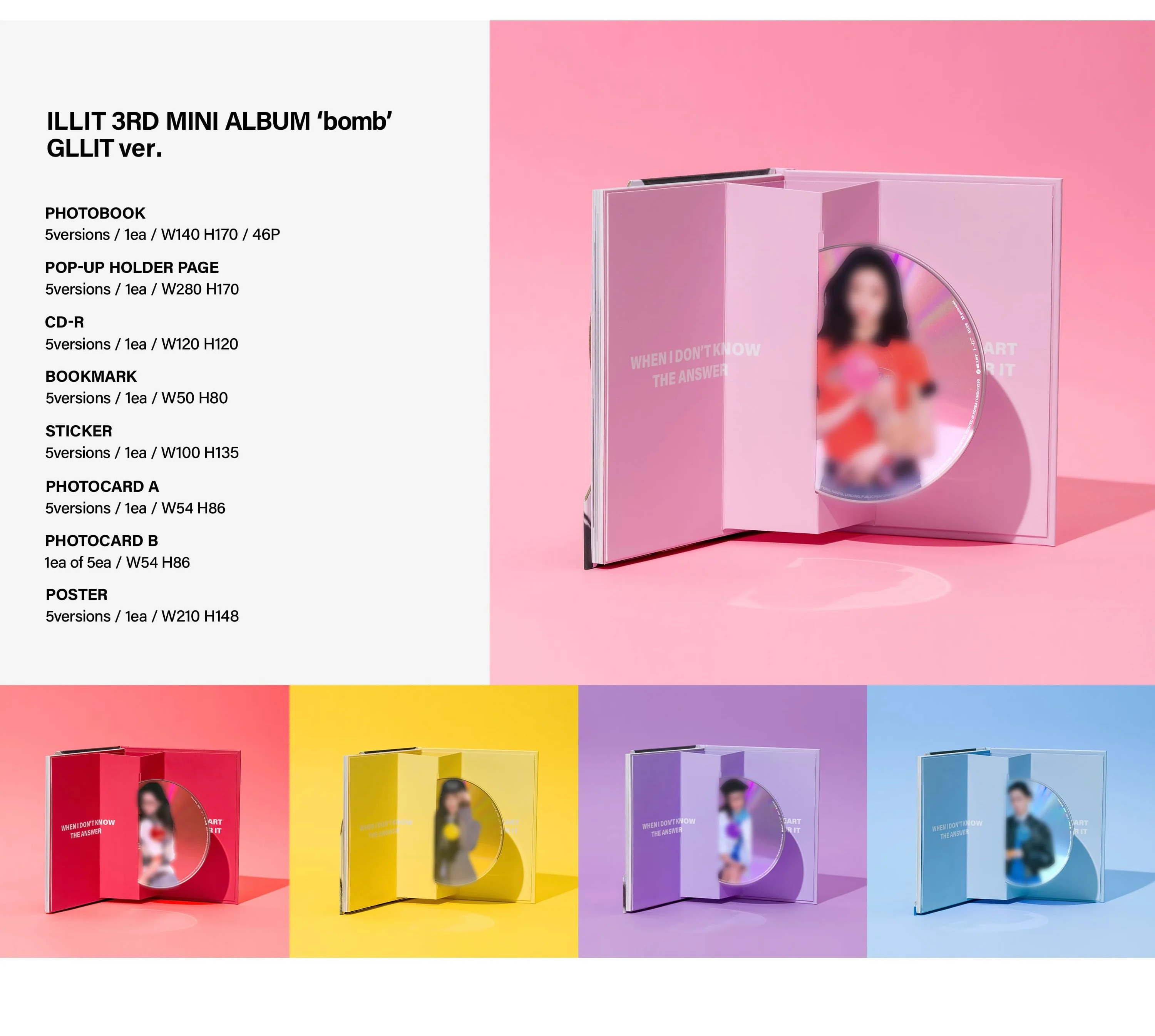 ILLIT 3rd Mini Album [bomb] (GLLIT Ver.) - Image 3