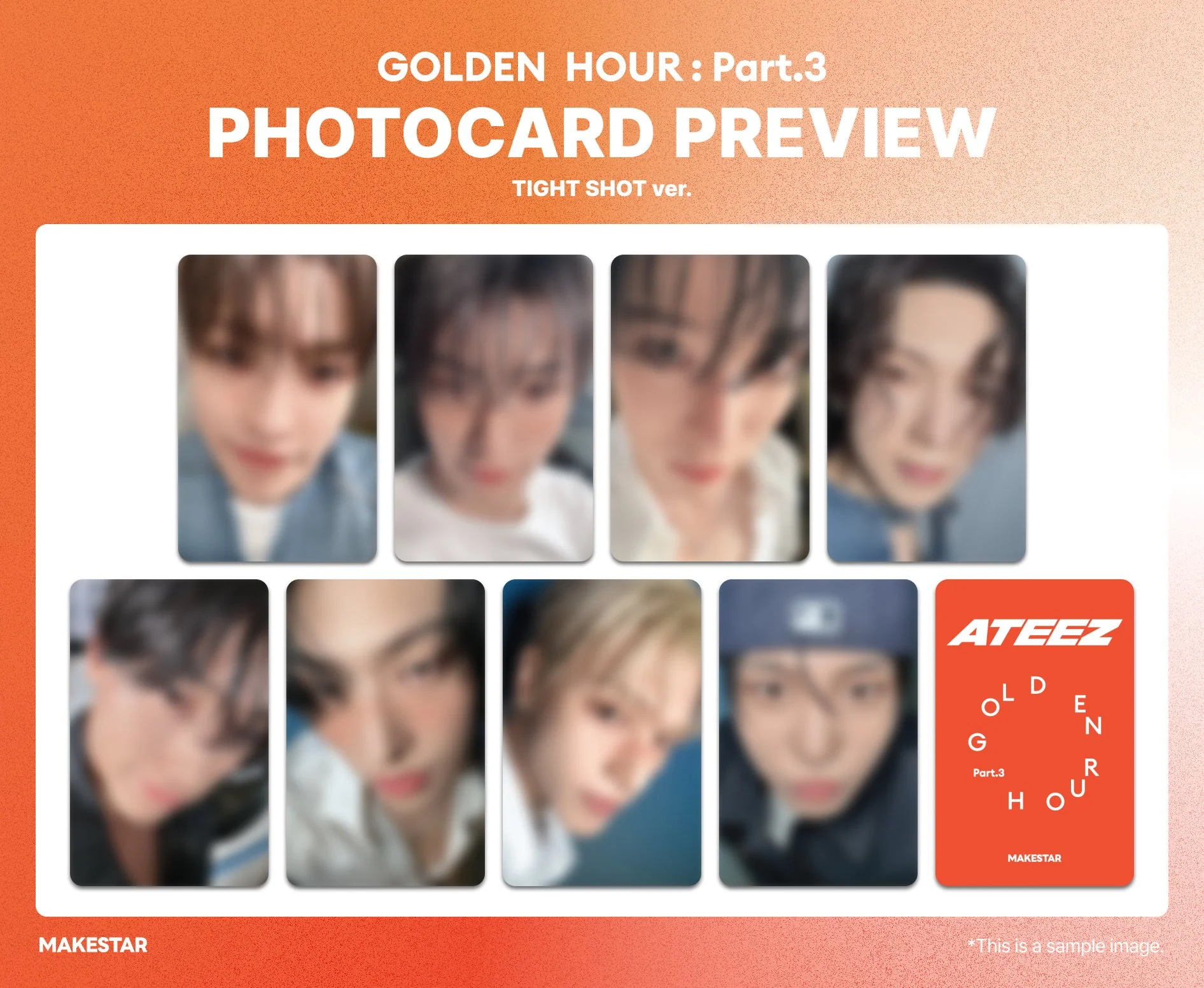*MAKESTAR 1.0* ATEEZ 12TH MINI ALBUM [GOLDEN HOUR : Part.3](POCAALBUM)