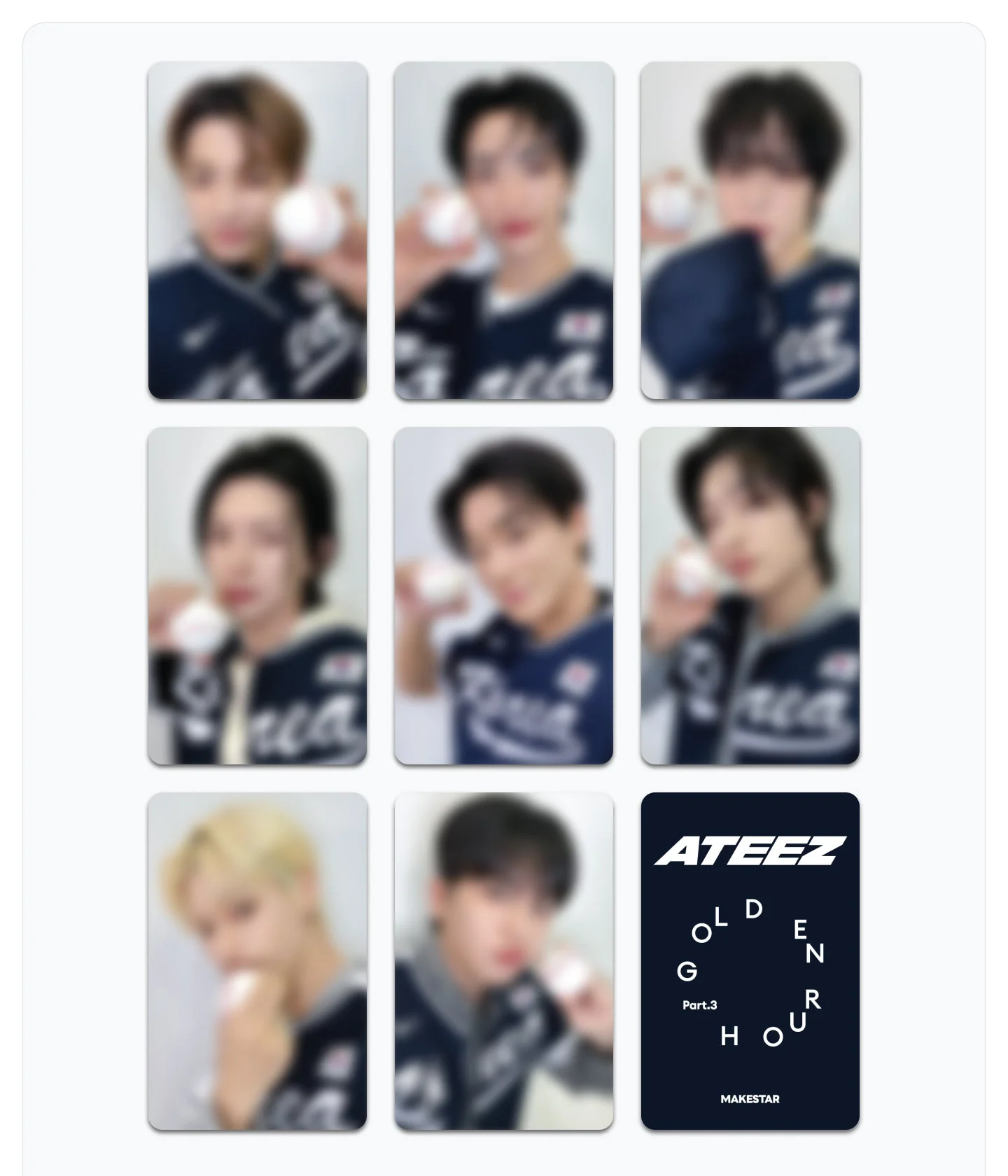 *MAKESTAR LUCKY DRAW* ATEEZ 12TH MINI ALBUM [GOLDEN HOUR : Part.3](POCAALBUM)