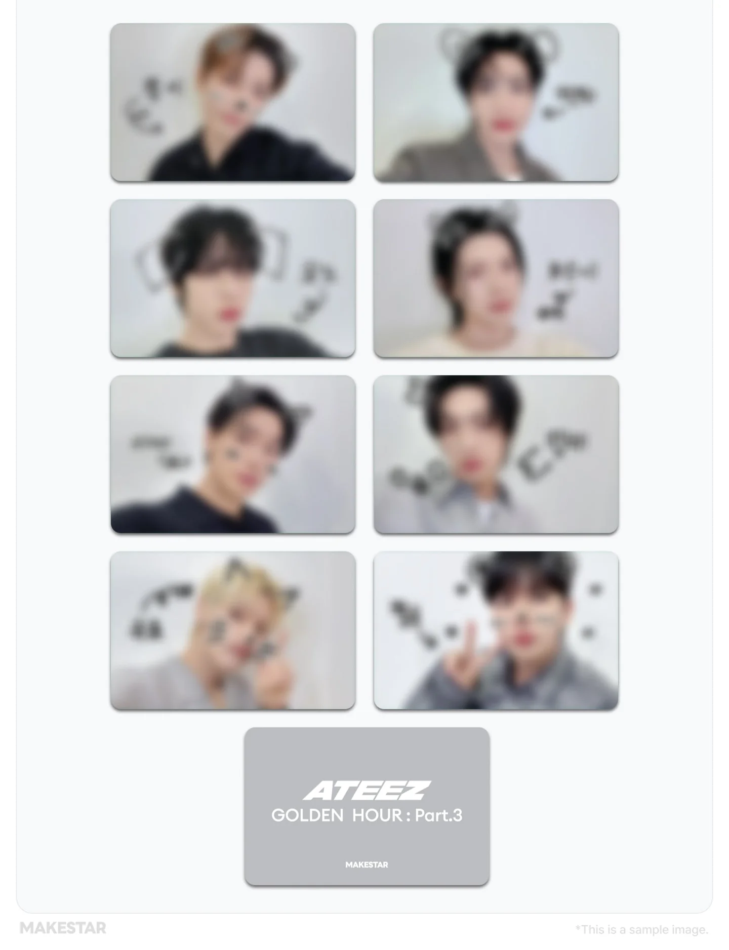 *MAKESTAR LUCKY DRAW* ATEEZ 12TH MINI ALBUM [GOLDEN HOUR : Part.3](POCAALBUM) - Image 6