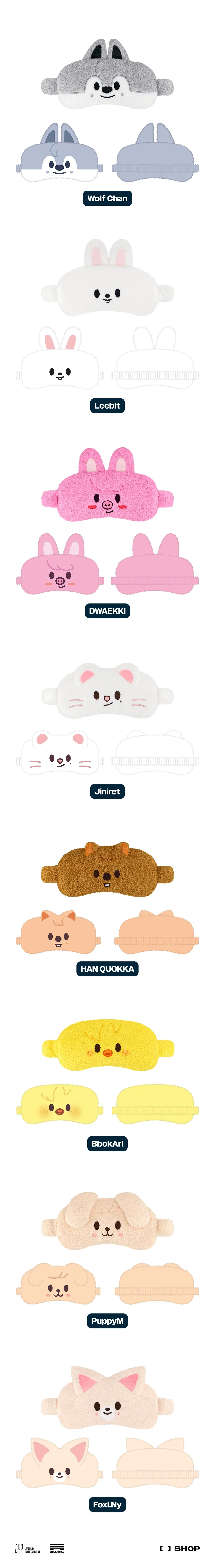 STRAY KIDS - dominATE : celebrATE WORLD TOUR OFFICIAL MD SKZOO SLEEP MASK - Image 2