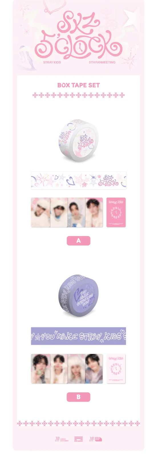 STRAY KIDS - SKZ 5'CLOCK 5TH FAN MEETING OFFICIAL MD BOX TAPE SET - Image 2
