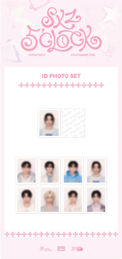 STRAY KIDS - SKZ 5'CLOCK 5TH FAN MEETING OFFICIAL MD ID PHOTO SET - Image 3