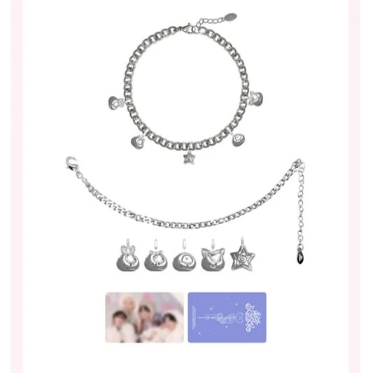 STRAY KIDS - SKZ 5'CLOCK 5TH FAN MEETING OFFICIAL MD CUSTOM BRACELET - Image 5