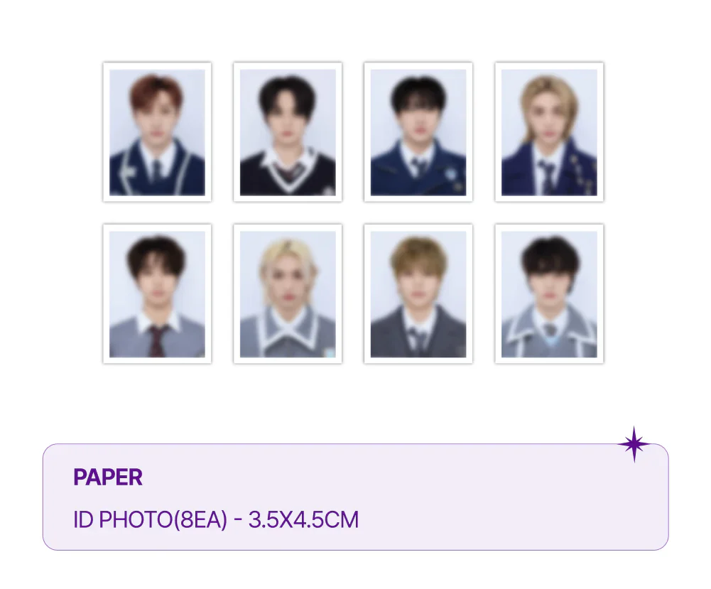 [STRAY KIDS] SKZ'S MAGIC SCHOOL OFFICIAL MERCH - ID Photo Set - Image 2