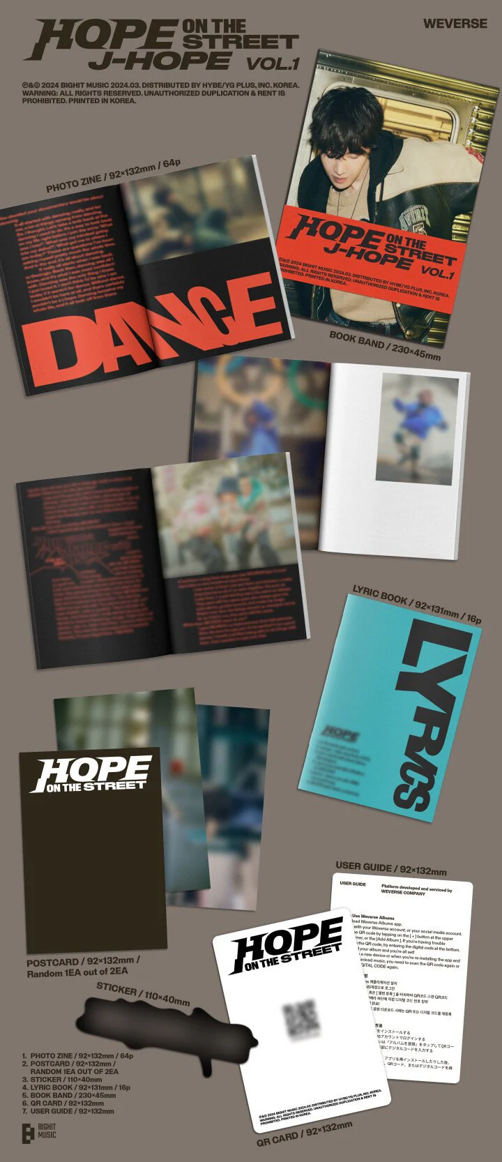 j-hope [HOPE ON THE STREET VOL.1] (Weverse Albums Ver.) - Image 2