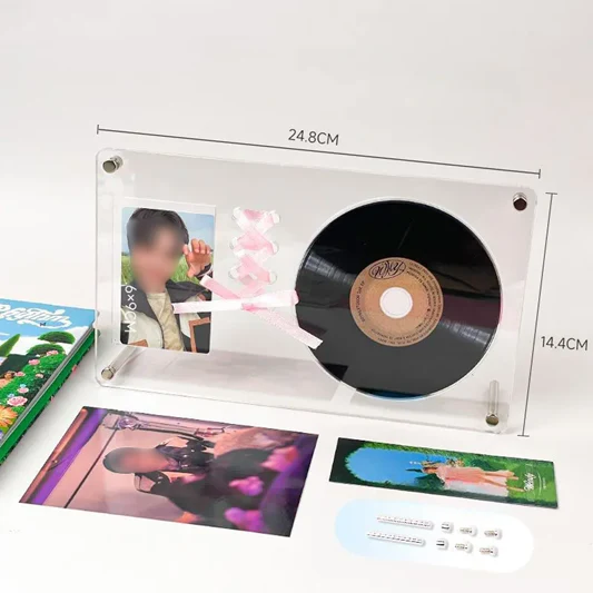 Acrylic Photocard Display Stand for Photocards with Ribbon Details - Image 5