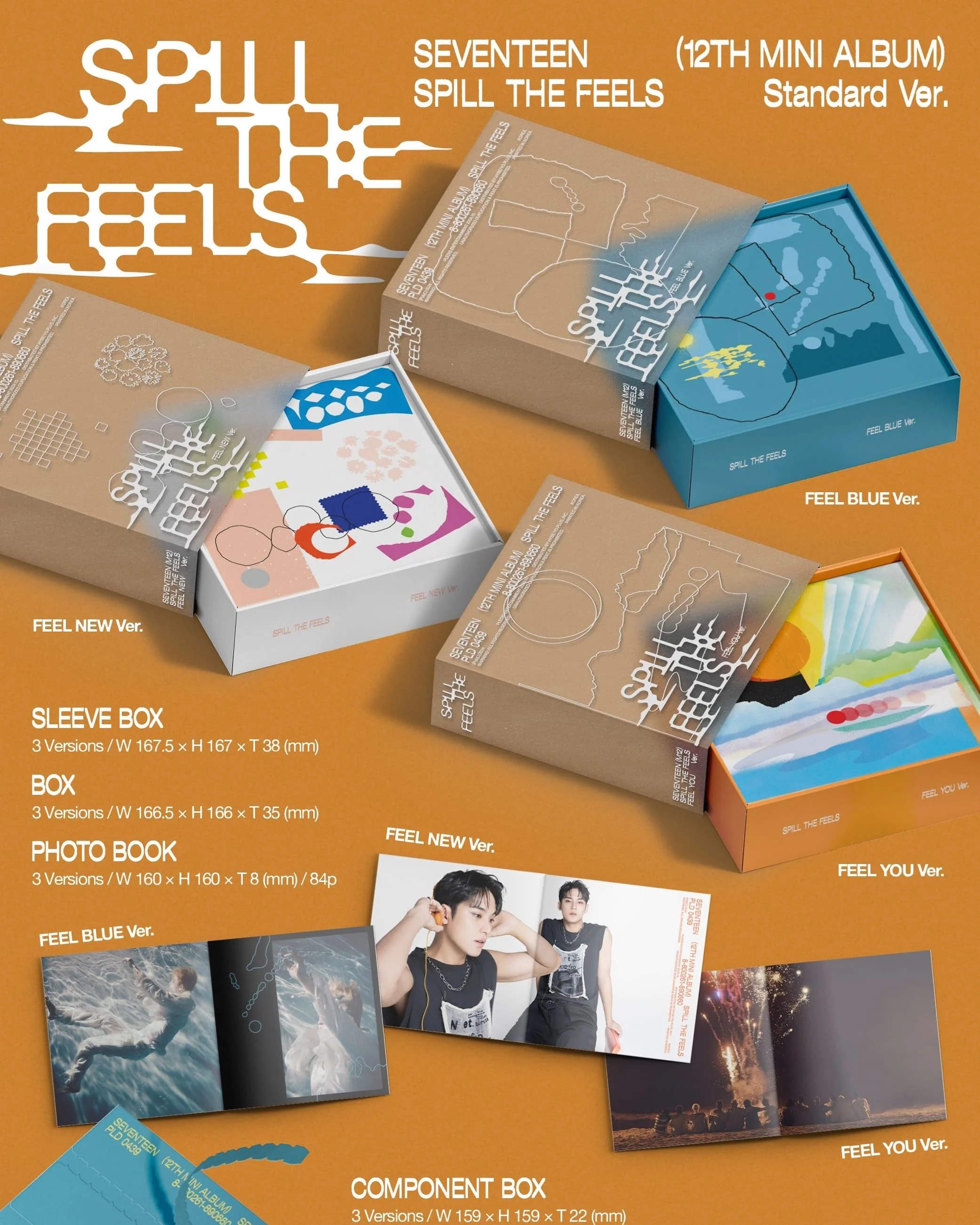 *YES24 POB* [SEVENTEEN] - SPILL THE FEELS 12TH MINI ALBUM (Ver.0 / Ver.1 / Ver.2) - Image 3