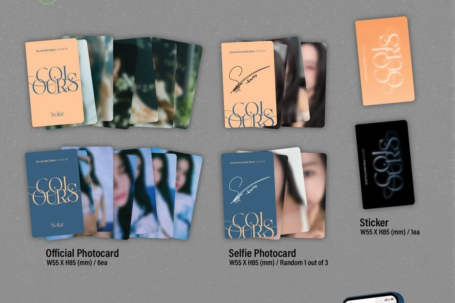 SOLAR - 2nd Mini Album [COLOURS] (Nemo Ver.) (Reborn Beige Ver. / Midnight Blue Ver.) - Image 3