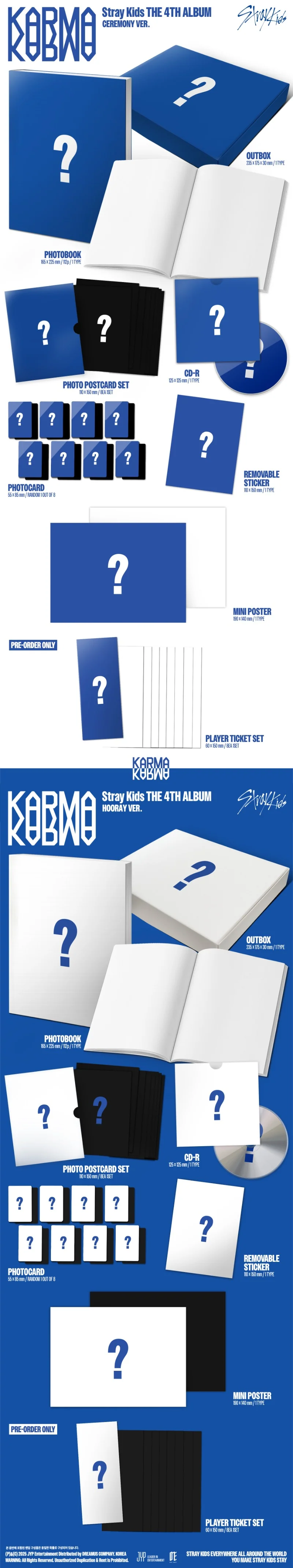 Stray Kids 4th Full Album [KARMA] (CEREMONY VER / HOORAY Ver.) - Image 2