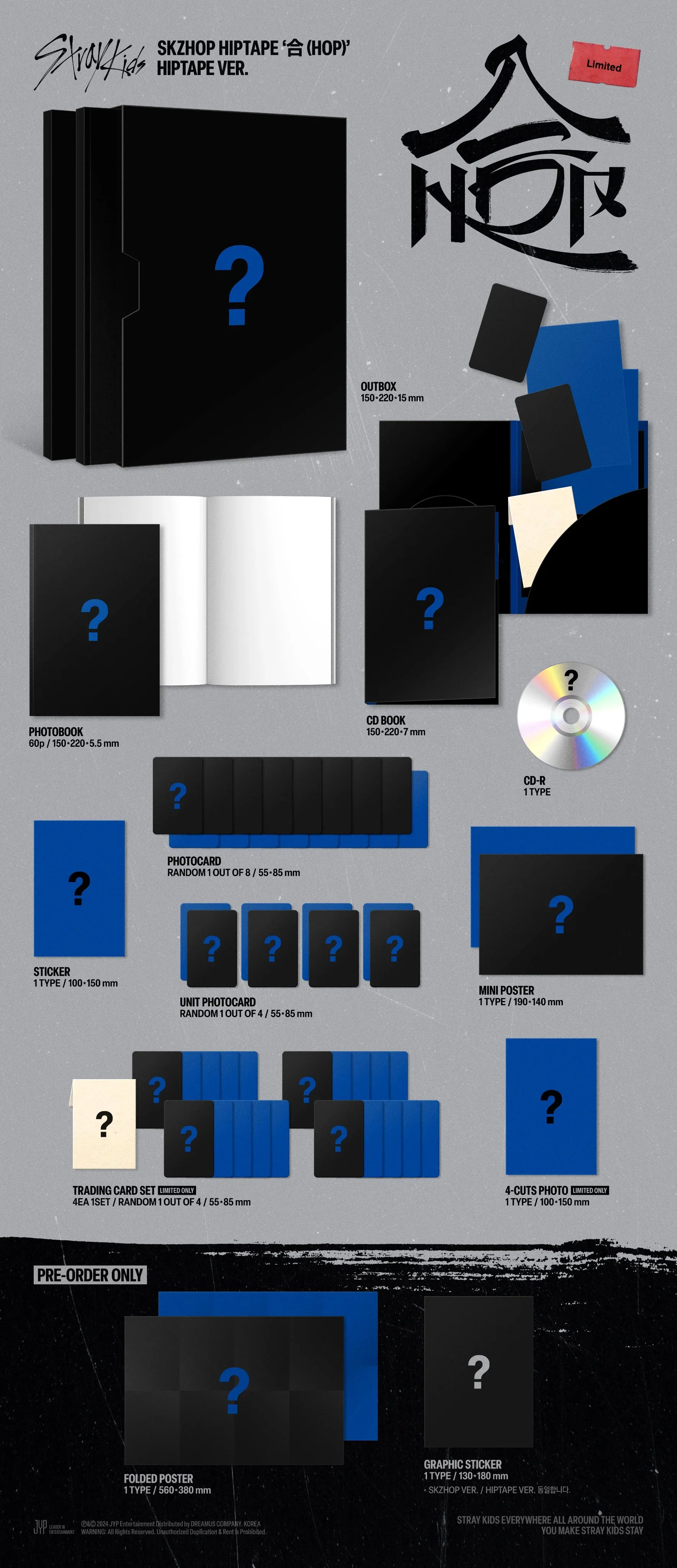 *MUSICPLANT BENEFIT* Stray Kids - 10th Mini Album [HOP] (Hiptape Ver / SKZHOP Ver) - Image 4