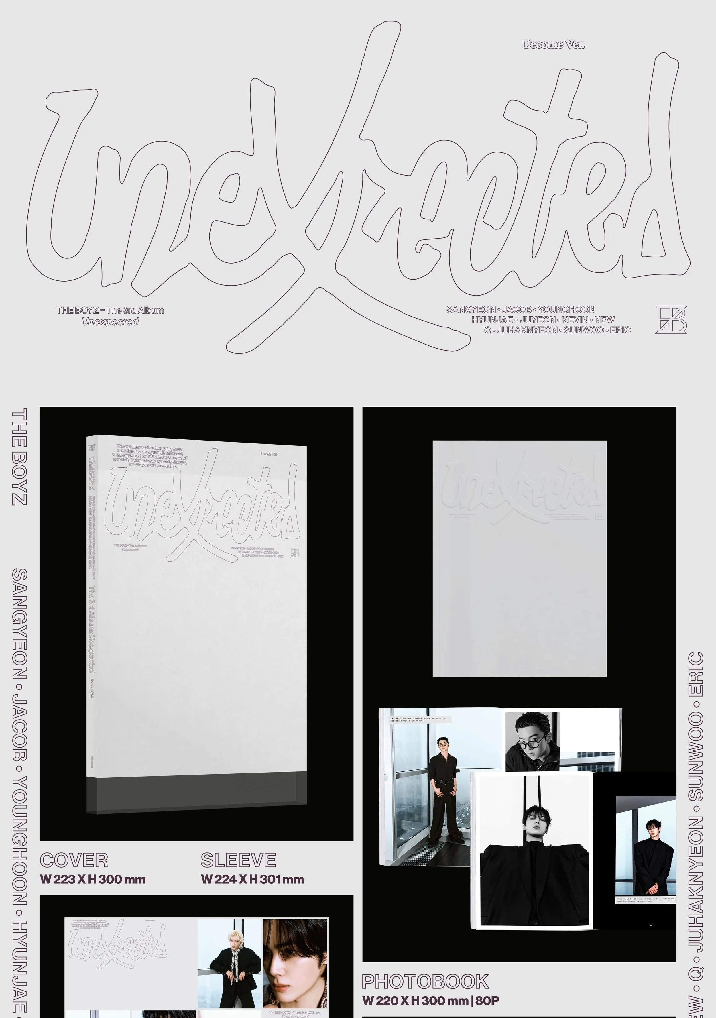 THE BOYZ - 3rd Full Album [Unexpected] (Photobook Ver.) (Begin Ver. / Become Ver. / Breakthrough Ver.) - Image 4
