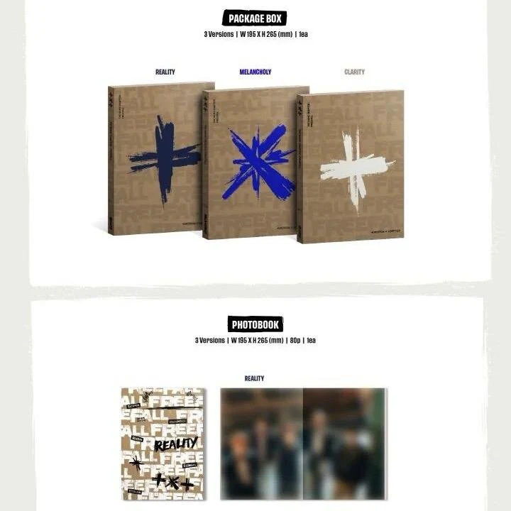 TOMORROW X TOGETHER 3rd Full Album [The Name Chapter : FREEFALL] (REALITY Ver. / MELANCHOLY Ver. / CLARITY Ver.) - Image 3