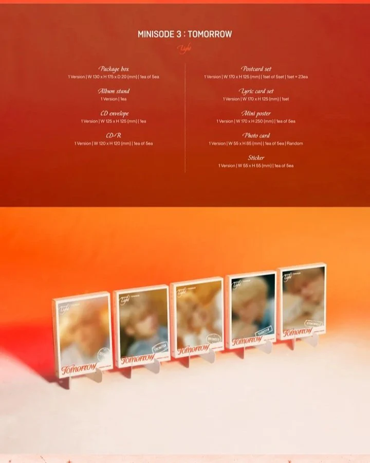 [TOMORROW X TOGETHER] 6th Mini Album [minisode 3: TOMORROW] (Light Ver.) (Random Ver.) - Image 3