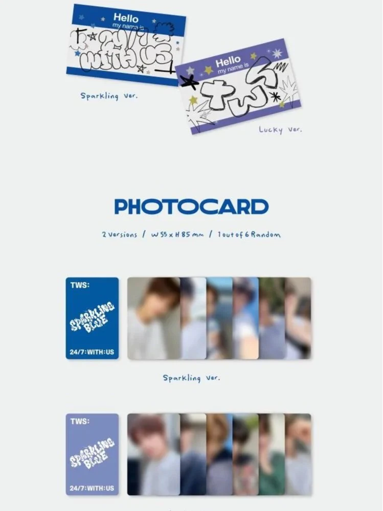 [TWS] 1st Mini Album SPARKLING BLUE (SPARKLING ver. / LUCKY ver. ) - Image 8