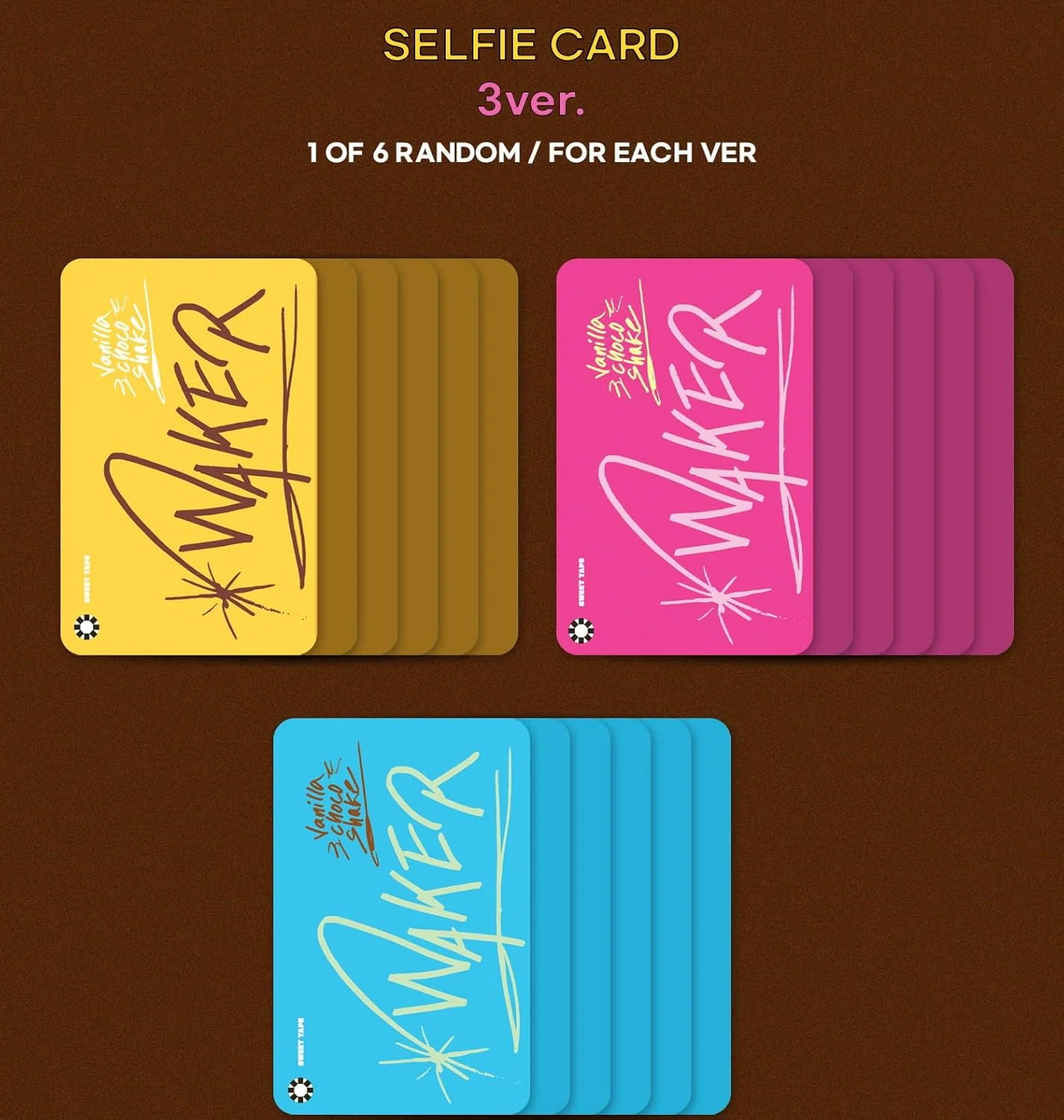 WAKER - 2nd Mini Album [Sweet Tape] Platform (Vanilla Ver. / Marmalade Ver. / Chocolate Ver.) - Image 4