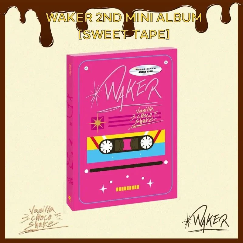 WAKER - 2nd Mini Album [Sweet Tape] Platform (Vanilla Ver. / Marmalade Ver. / Chocolate Ver.) - Image 8