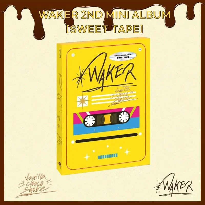 WAKER - 2nd Mini Album [Sweet Tape] Platform (Vanilla Ver. / Marmalade Ver. / Chocolate Ver.) - Image 9