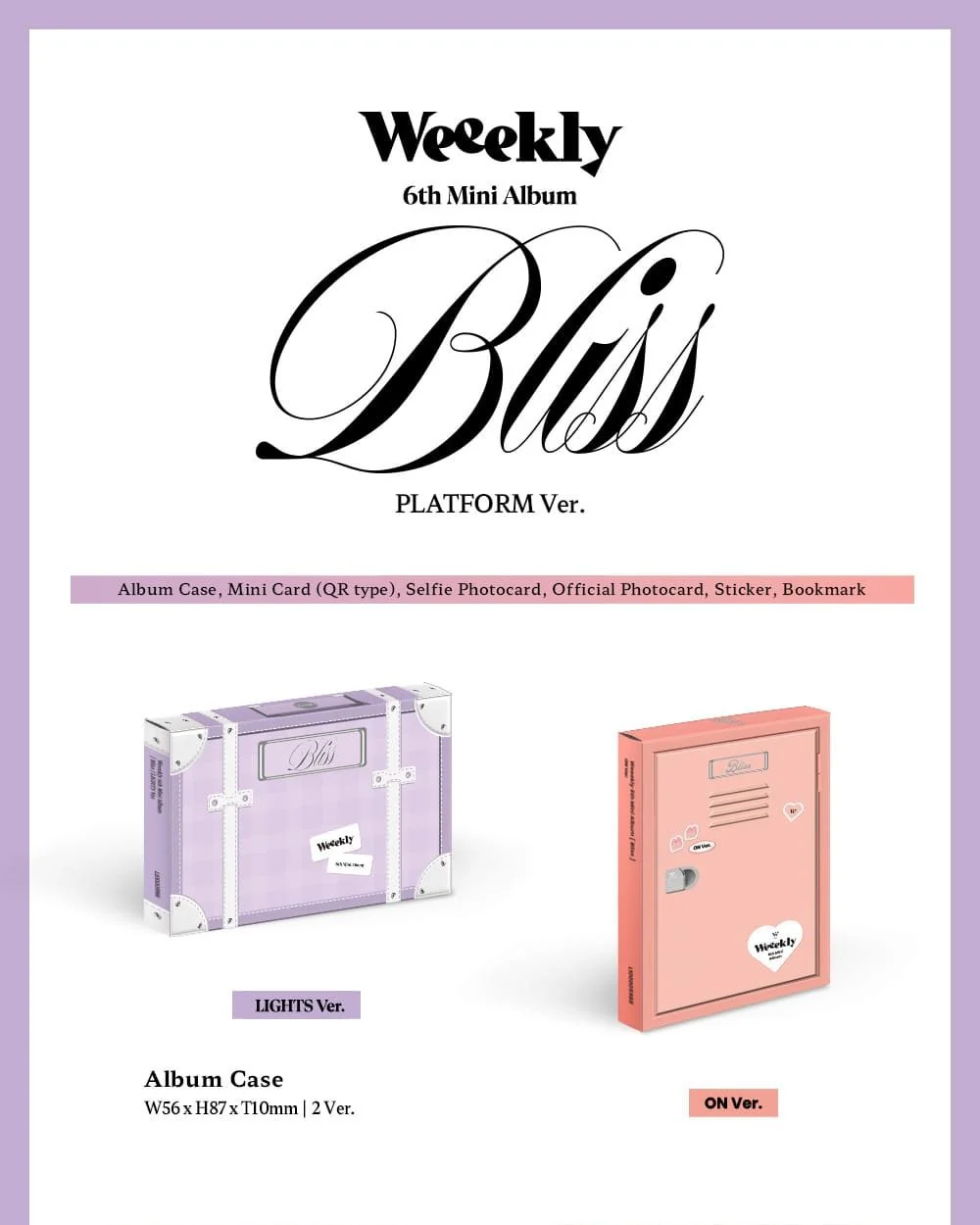 Weeekly - 6th Mini Album [Bliss] (ON Ver./ LIGHTS Ver.) - Image 4