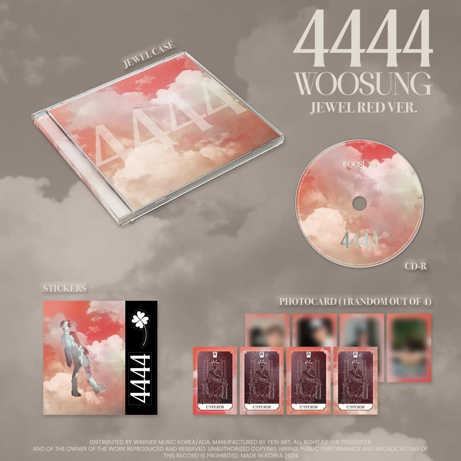 WOOSUNG - 4444 (JEWEL RED VER. / JEWEL BLUE VER.) - Image 3