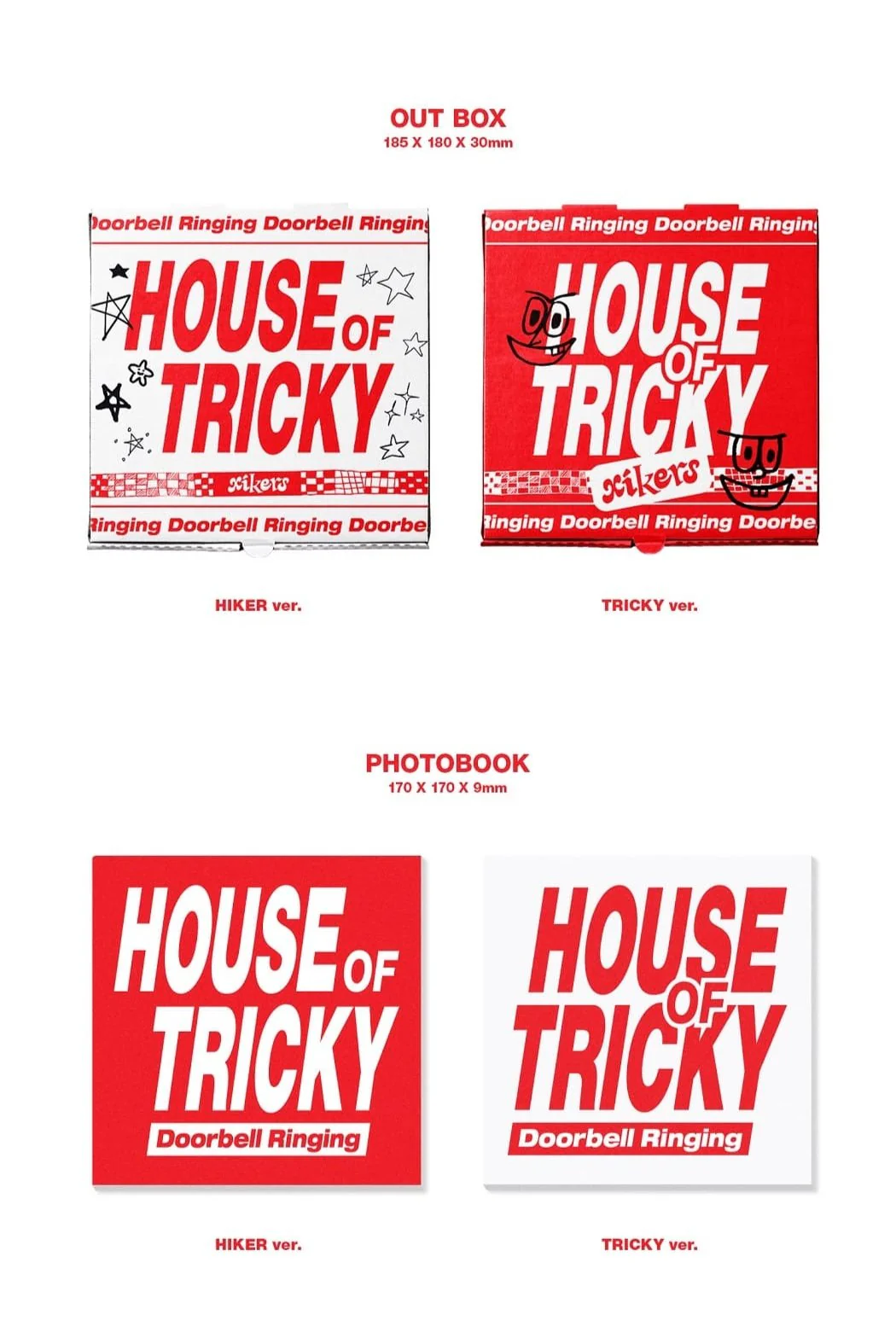xikers 1st Mini Album [HOUSE OF TRICKY : Doorbell Ringing]  (HIKER VER / TRICKY VER) - Image 3