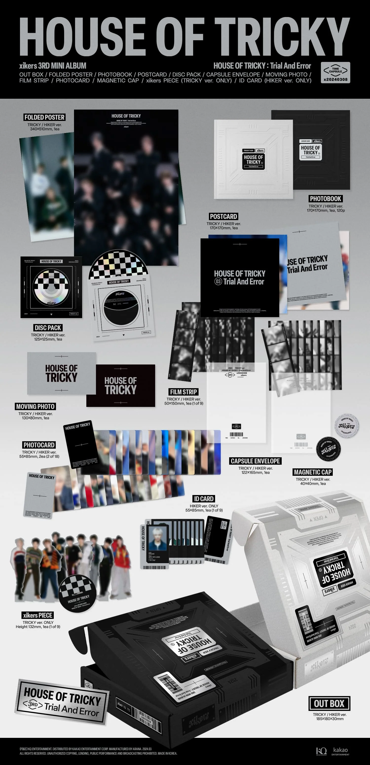xikers 3rd Mini Album [HOUSE OF TRICKY : Trial And Error] (HIKER Ver. / TRICKY Ver.) - Image 5