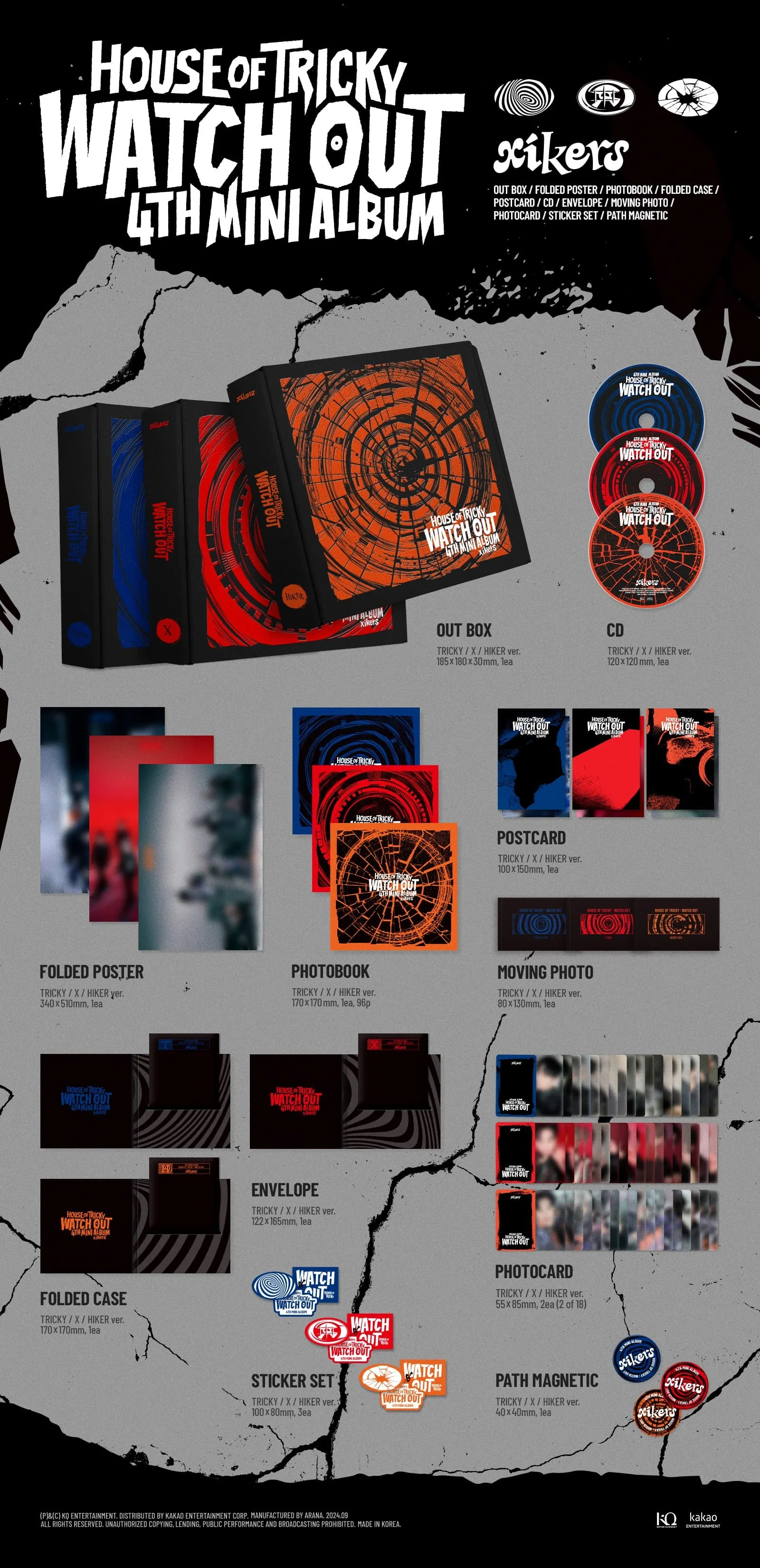 xikers - 4th Mini Album [HOUSE OF TRICKY : WATCH OUT] (TRICKY Ver. / X Ver. / HIKER Ver.) - Image 6
