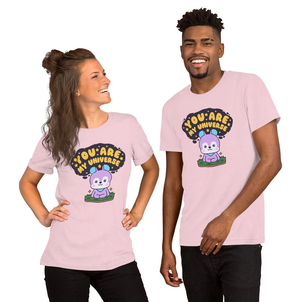[BTS] "You are my Universe" Hobicore - Unisex Cotton Size-Inclusive T-Shirt - Image 5
