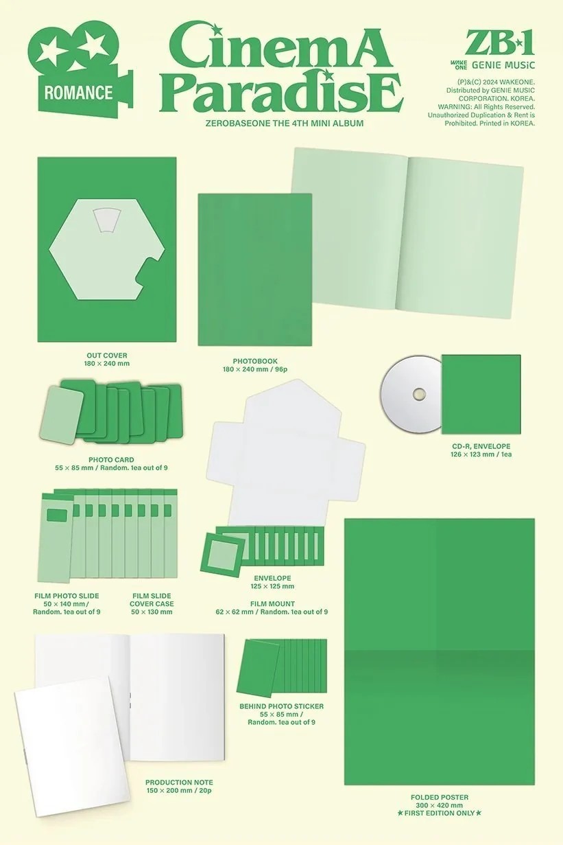 ZEROBASEONE - 4th Mini Album [CINEMA PARADISE] (ROMANCE Ver. / SF Ver.) - Image 5